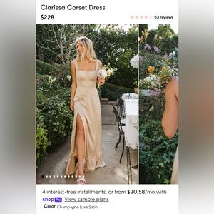 Clarissa Corset Dress